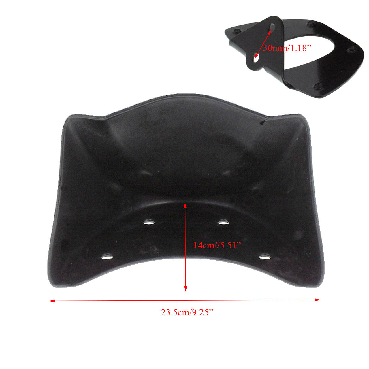 Gloss Black Front Chin Spoiler Fairing for Harley Dyna Street Fat Bob 2006-2017