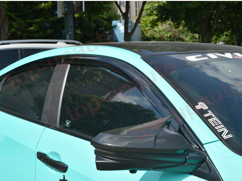 for Honda for Civic Sedan 2016-21 Black Window Wind Visors Rain Guard Vent Deflector