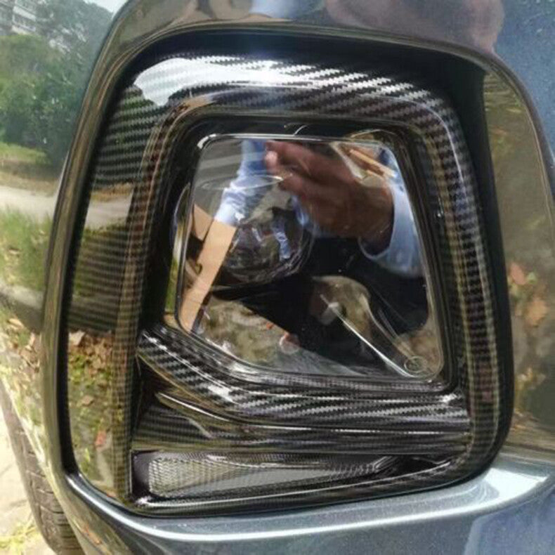 for Chevy Blazer 2019-2022 Carbon Fiber Front bumper Fog Light Lamp Cover Trim