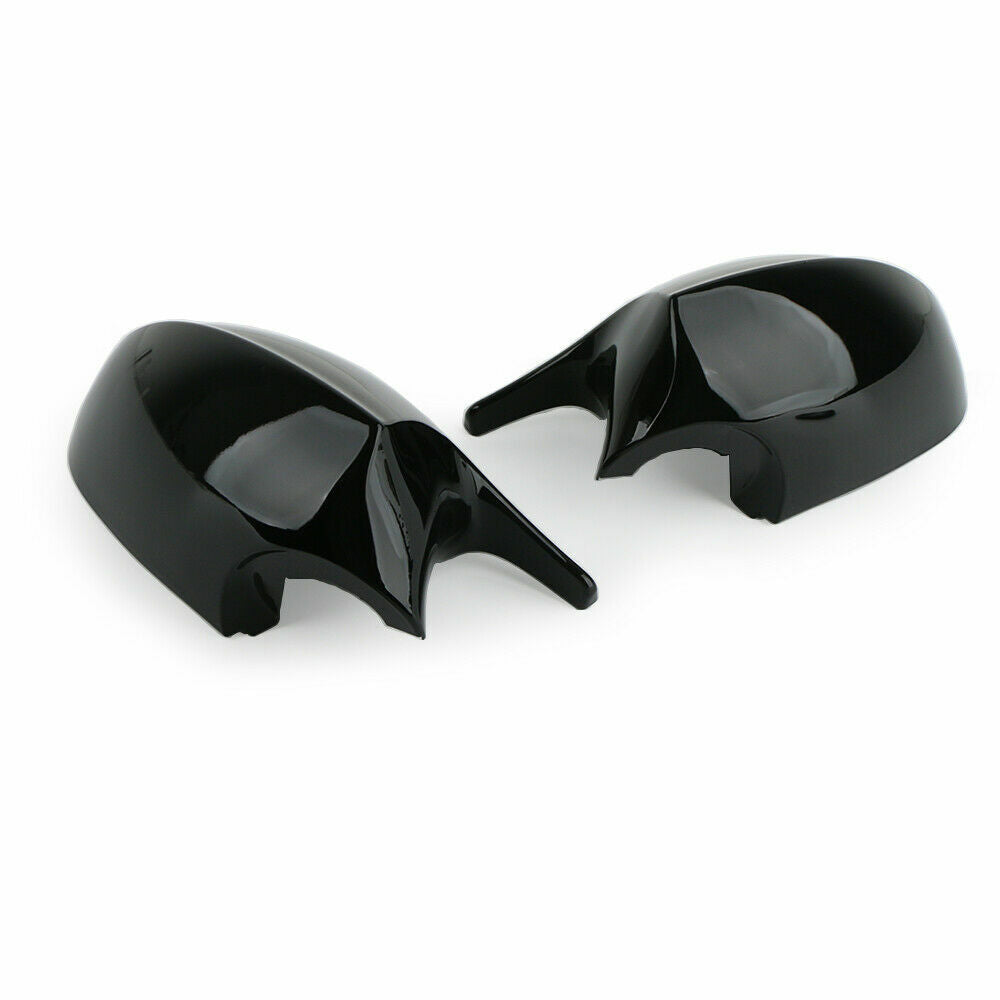 Set Glossy Black Wing Mirror Cover Caps for BMW E90 E91 E92 E93 PRE-LCI 05-09