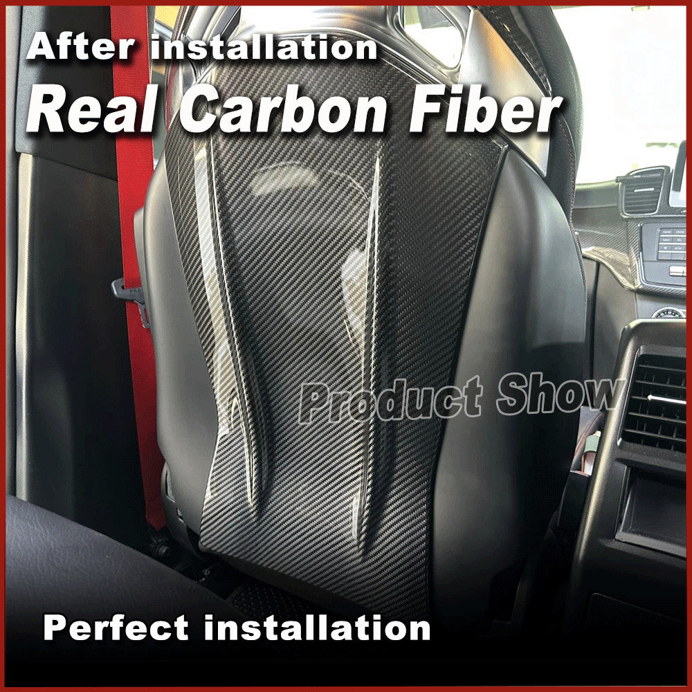 Full Carbon Fiber for Seat Back Shell Covers Cap for Benz W176 W117 A35 A45 CLA45AMG