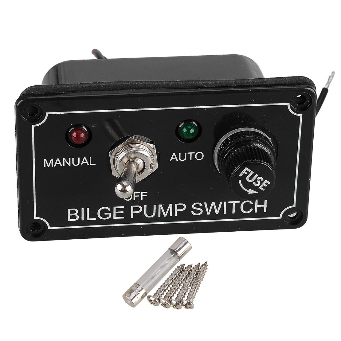 Way Bilge Pump Auto Off Manual Rocker Toggle Switch Panel Fit For RV v