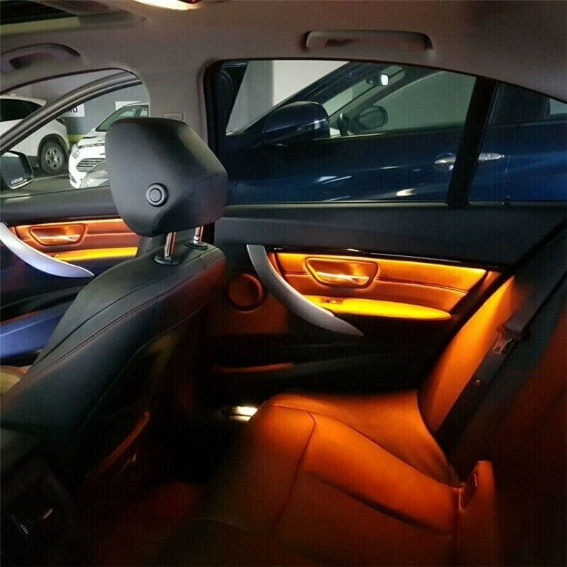 4PCS Interior Doors Panel Decorative Trims Lights for BMW F30