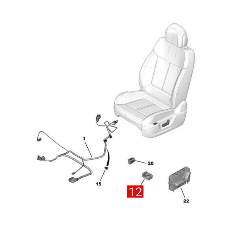 6545YN 9638053380 9673891680 for Seat control box TCU UNIT for Peugeot 3008 5008