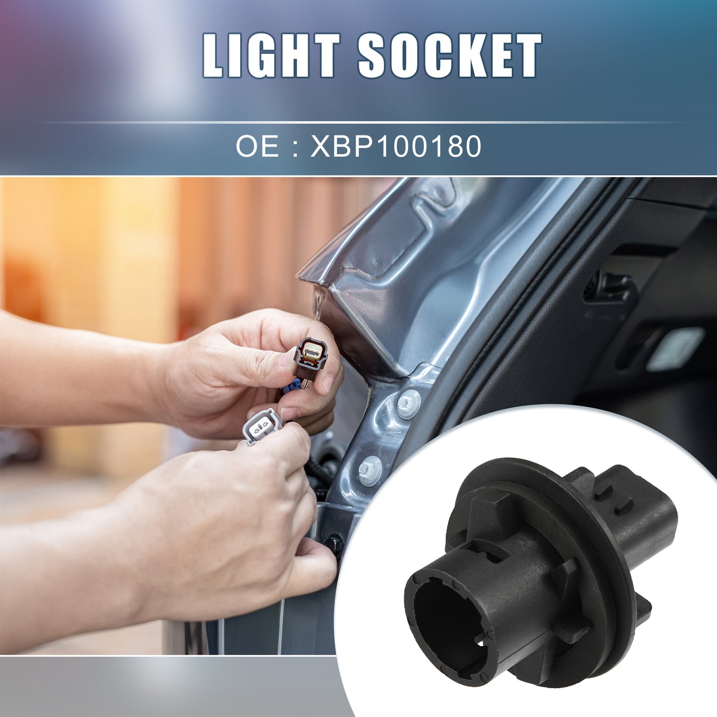2-Pack Bumper Light Bulb Bracket Socket XBP100180 for Land Rover Discovery 1994-2002