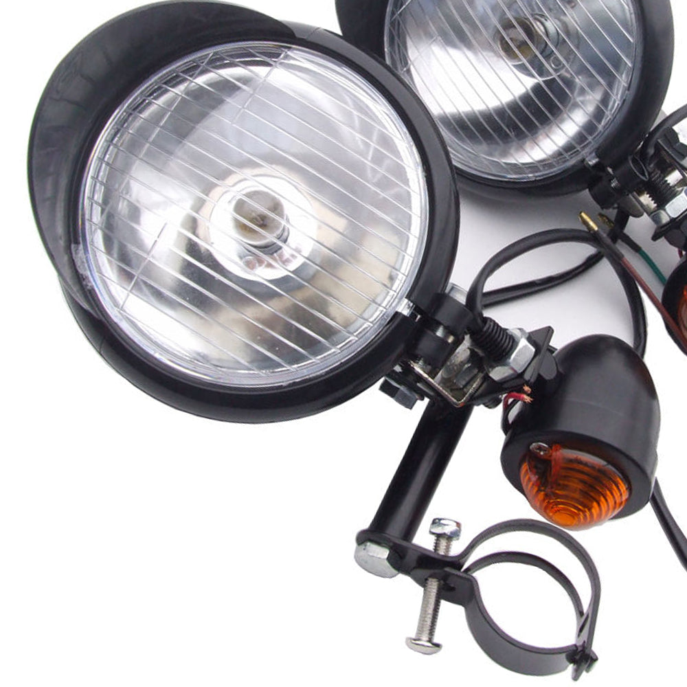 Motorcycle Turn Signal Driving Spot Fog light Bar For Touring Chopper Custom Q