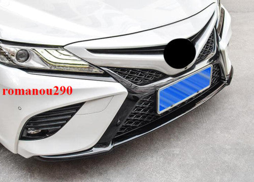 3X for Toyota for Camry SE/XSE 2018-2020 Gloss Black Front Bumper Molding Cover Trim