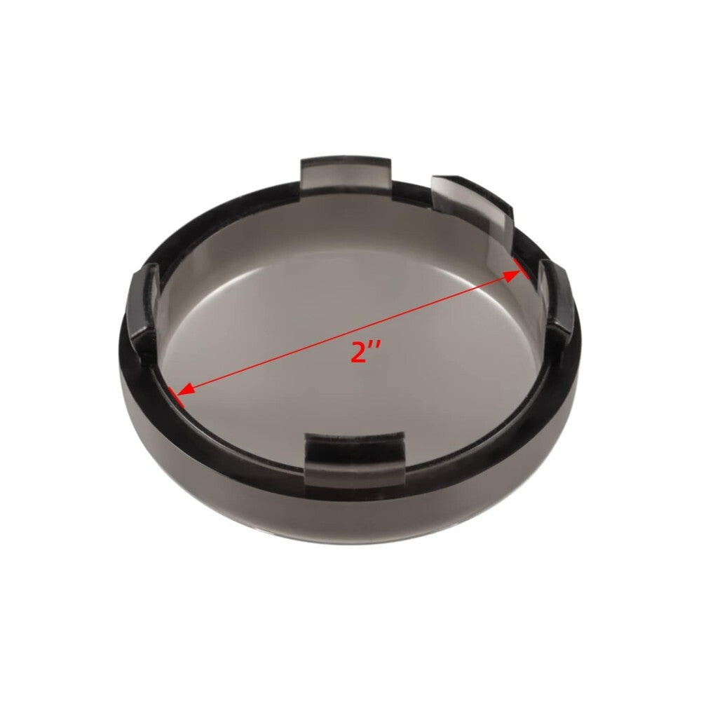 Smoked turn signal lens caps fit for Harley Dyna Street Glide Road King- n