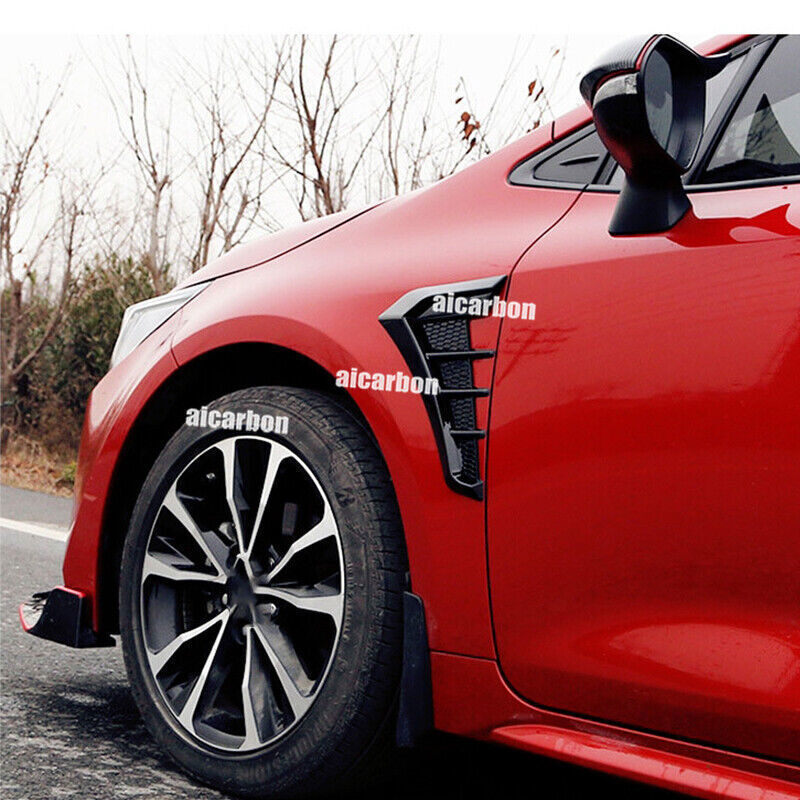 Gloss Black Both Side Wing Air Vent Fender Cover Trim for Toyota for Corolla 2020-24