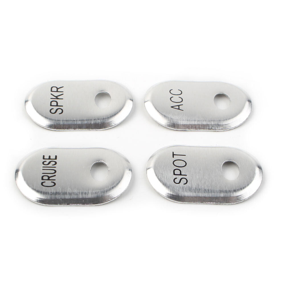 for Harley Touring Electra Glide Road Glide Chrome Brushed Panel Switch Covers Q