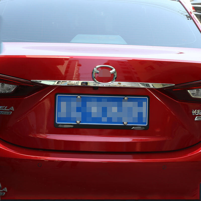 for Mazda 3 Axela 2014-2018 Chrome Rear Door Trunk Lid Tailgate Strip Cover Trim