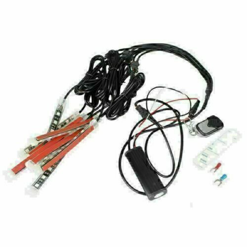 8x Car ATV LED Strips Remote Multi Color Under Glow Neo Light Kit Q
