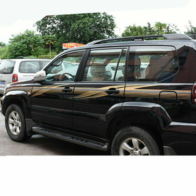 for Toyota Prado 2003-2009 Vinyl Graphic Body Sticker Side Stripe Trim Kit Set