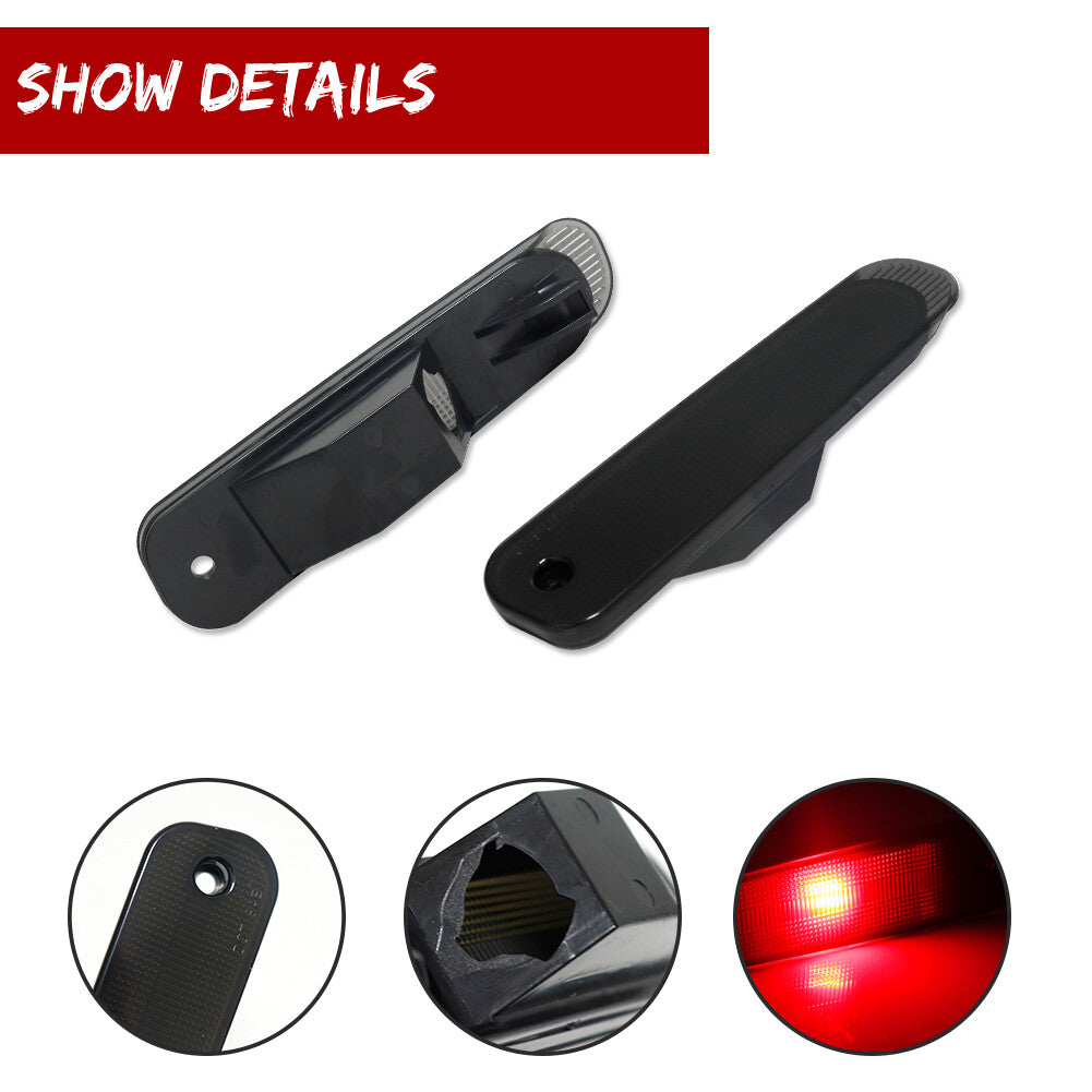Smoked rear fender side marker red LED kit for 1990-1996 for Nissan 300ZX Z32