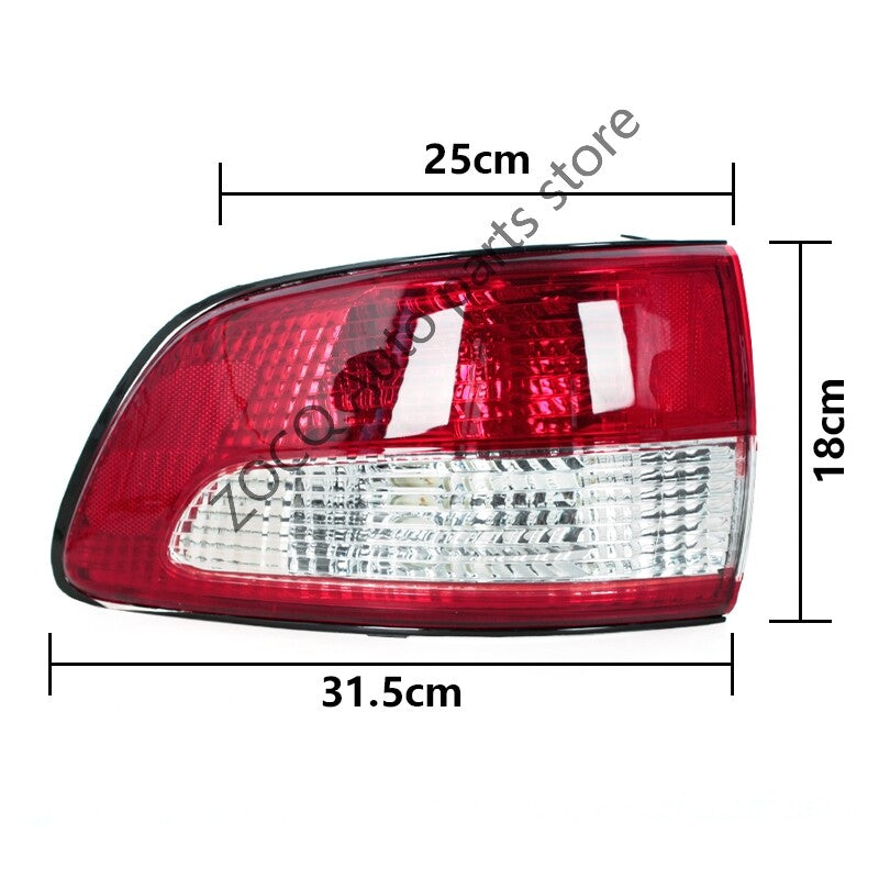 Left Outer Rear Bumper Tail Light Brake Stop Lamp for Sienna 2001-2004 v