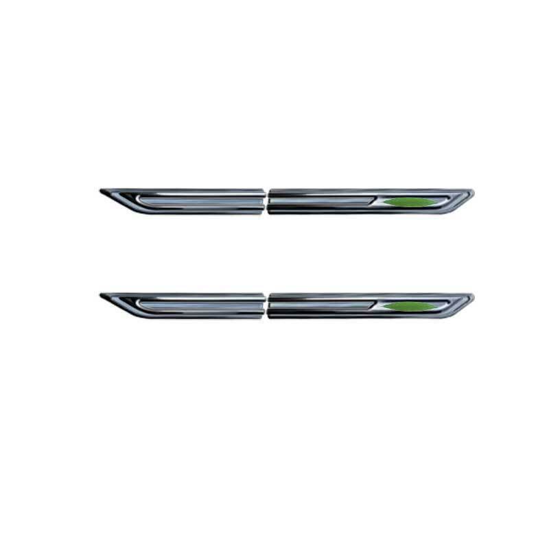for Kia K5 Optima 21-2024 Black Look Steel Air Wing Vent Side Fender Strip Trim