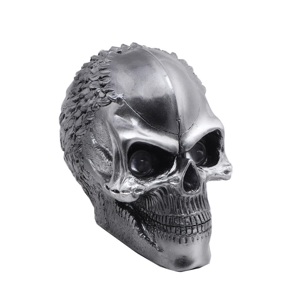 Motorcycle LED Retro Skull Headlight Lamp for Harley Choppers Cruiser Custom Q