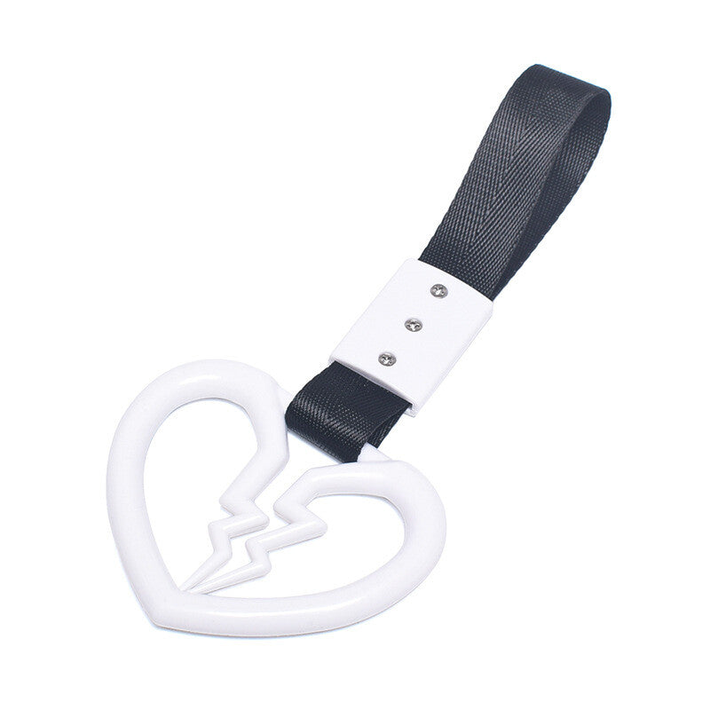 1Devil Broken Heart Ring Train Bus Handle Strap Charm Tool Car Tsurikawa