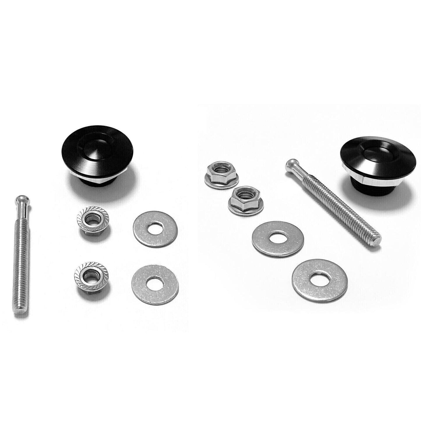 2-Button Quick Release Cap Pin Lock Clip Car Bumper Lock Kit - n