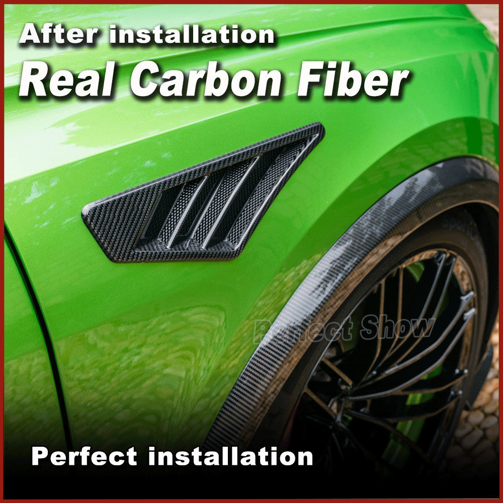 Fit for Audi Q8 SQ8 RSQ8 2019-2023 DRY CARBON Side Air Vent Fender Insert Covers
