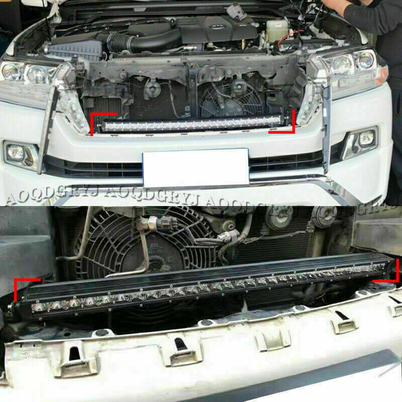LED Front Bumper Grille Light Bars Decor Strip for Land Cruiser LC200 2016-2021