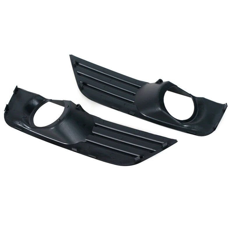 1. Dual front bumper fog light protection cover frame grille for Ford Focus MK2 II 2005 - 2007