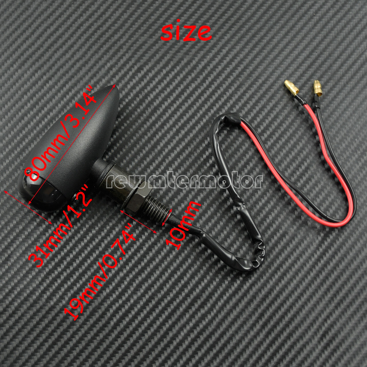 2X Turn Signal Indicator Flasher Light Fit for Harley 883 Bobber Chopper Matte Q