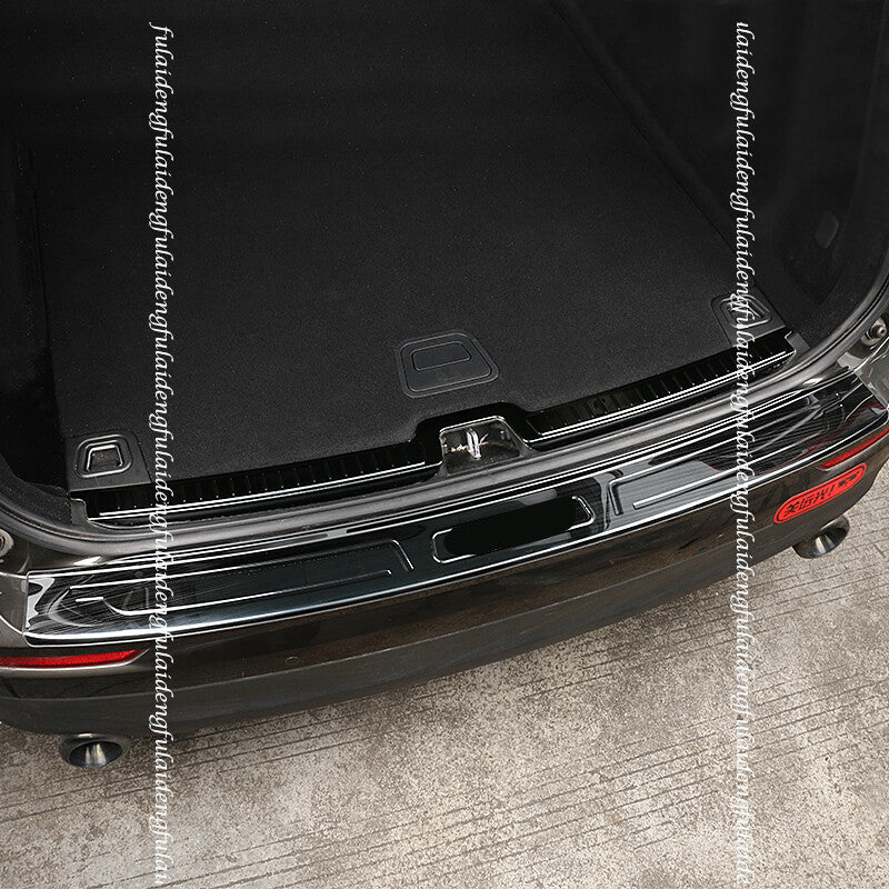 for Volvo XC60 2018-2021 Black titanium Rear Bumper Protector Sill plate cover