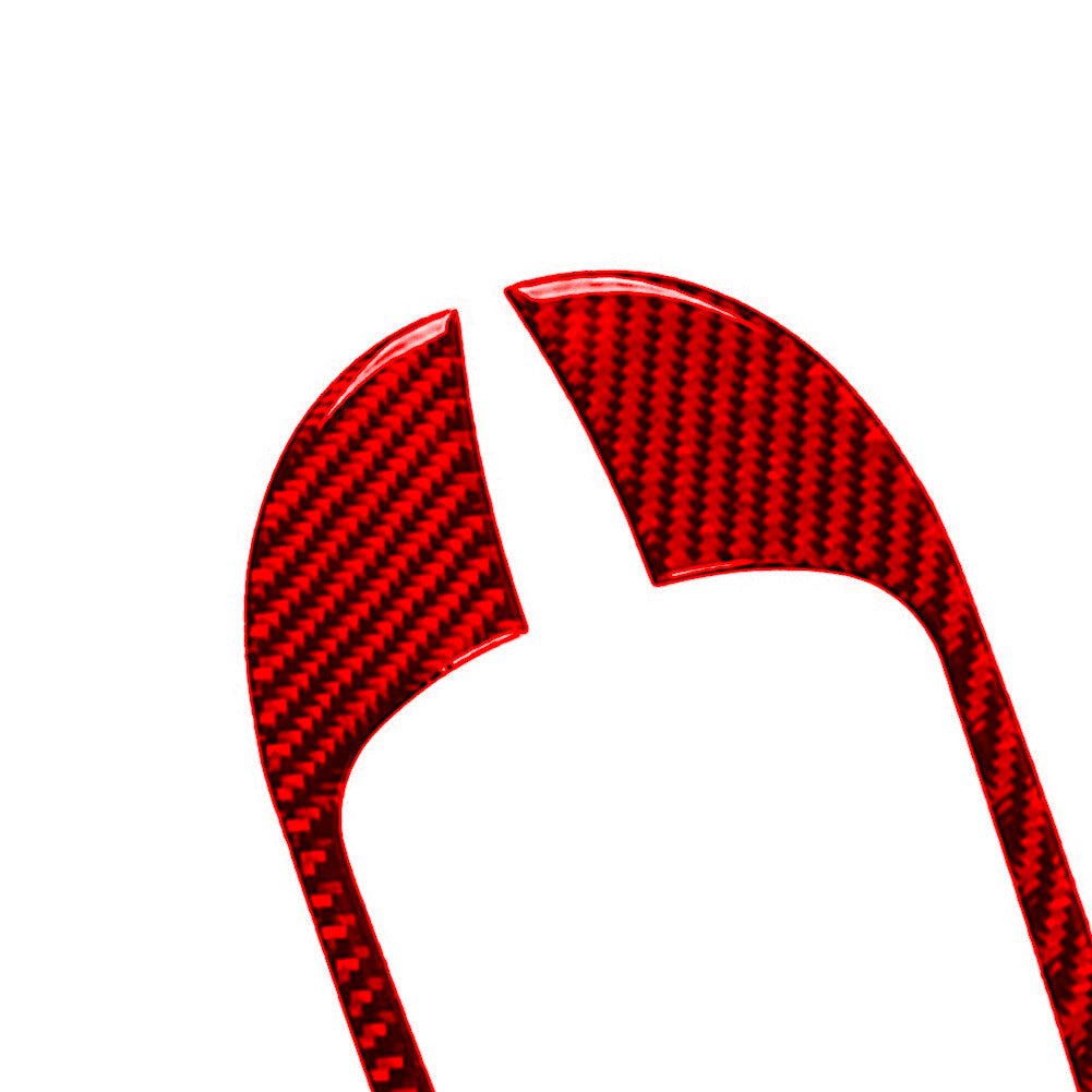 Carbon Fiber Dashboard Right Left Vent Trim Cover for Dodge for Challenger 2015-2020 v