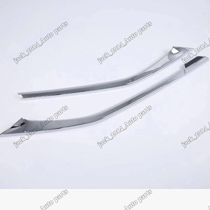 for Toyota CHR C-HR 2016-2020 Chrome ABS Front Bumper Bottom Lip Cover Trim 2PCS