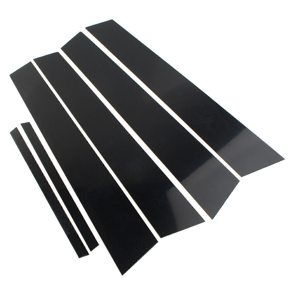 Door Moulding Trim Cover Kit Black Pillar Posts for Honda for Civic 2006-2011 (4dr)