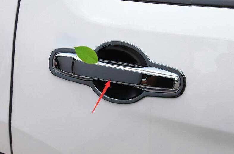 Side for Smart Door Handle Cover Trim 8PCS for Ford Explorer 2016-2019 Black Steel