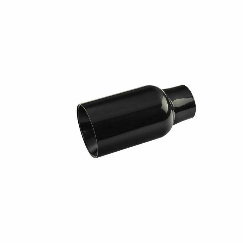 54mm Inlet 80mm OD Single Exhaust Tip Universal Black Tips Exhaust End Tips
