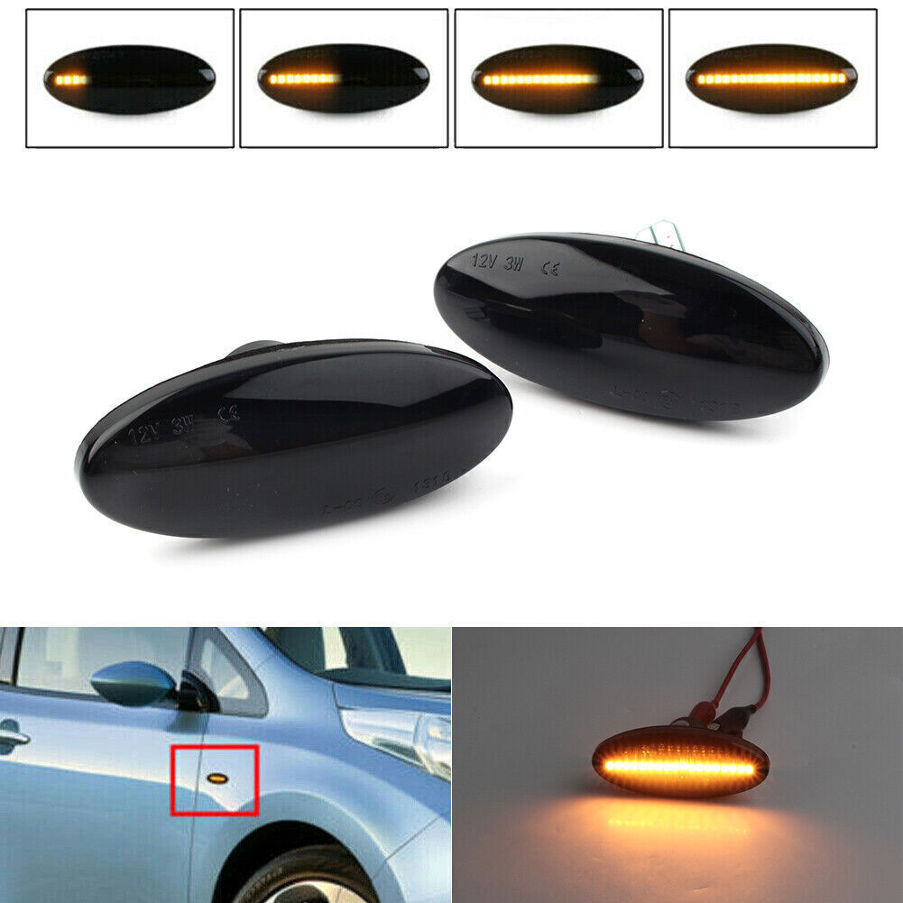 LED Side Marker Turn Signal Light Lamp for Nissan qashqai juke x-trail Amber US