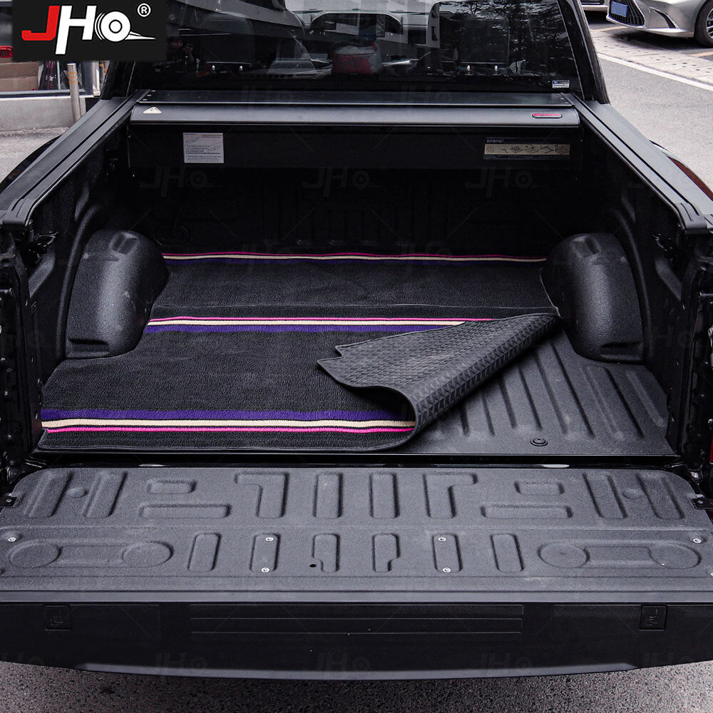 Truck Bed Mat for Ford F150 Custom Rear Cargo Trunk Protector Liner Black