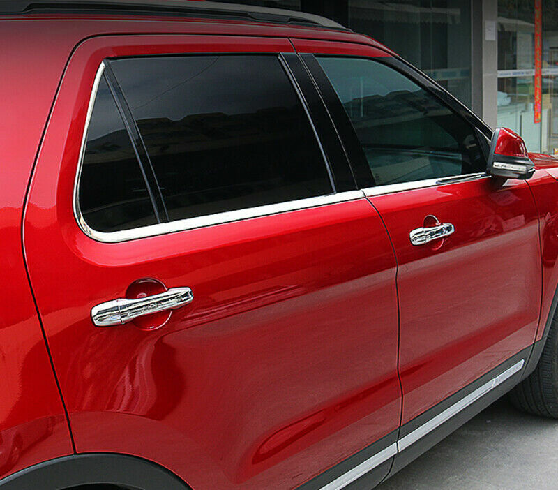 for Ford Explorer 2011-2019 Steel Chrome car Bottom Window Frame Sill Trim Cover
