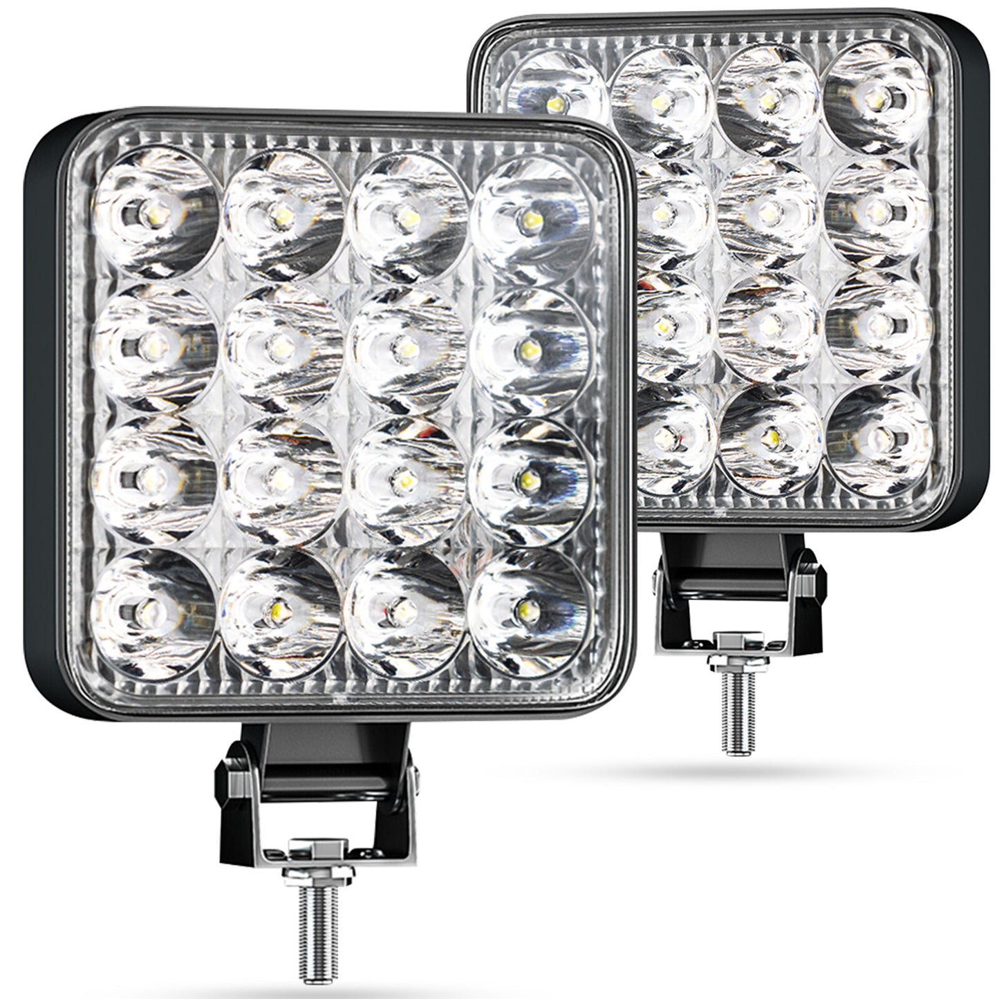 8.5cm Square LED Light Pod 48W 9-32V Driving Lamp for Jeep Offroad Truck 4x4 ATV Q