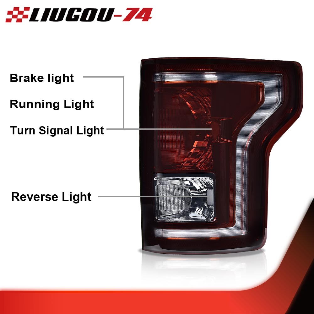 Fits 2015 2016 2017 for 1 PAIR HALOGEN Tail Light LH and RH Side - v