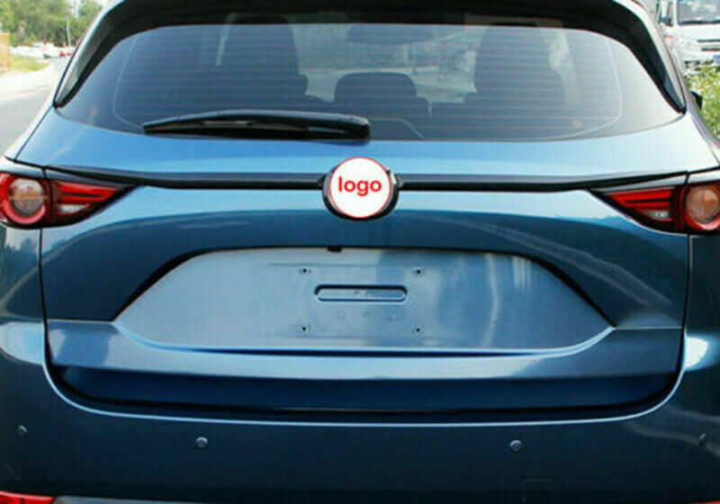 for Mazda CX-5 2017-2021 Carbon Fiber Rear Trunk Garnish Tailgate Lid Cover Trim