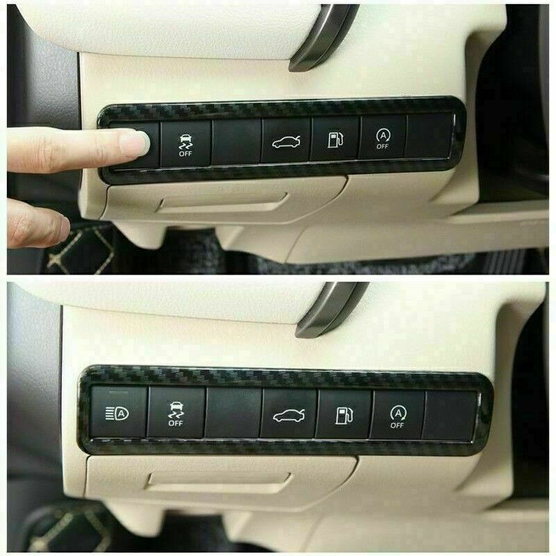 Carbon Fiber Interior Trunk Switch Frame Cover Trim for Toyota for Camry 2018-2022