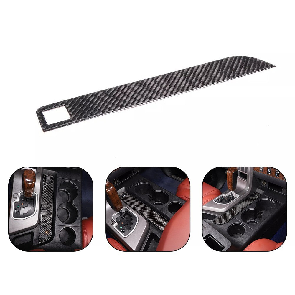 Soft Carbon Fiber Interior Center Console Strip Sticker Trim For Tundra 07-2013 v