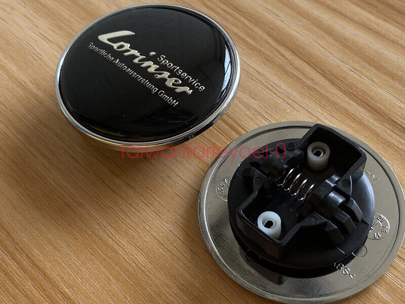 Lorinser Black Bonnet Flat Star Badge for Mercedes-Benz ABCES SLK Class 57mm