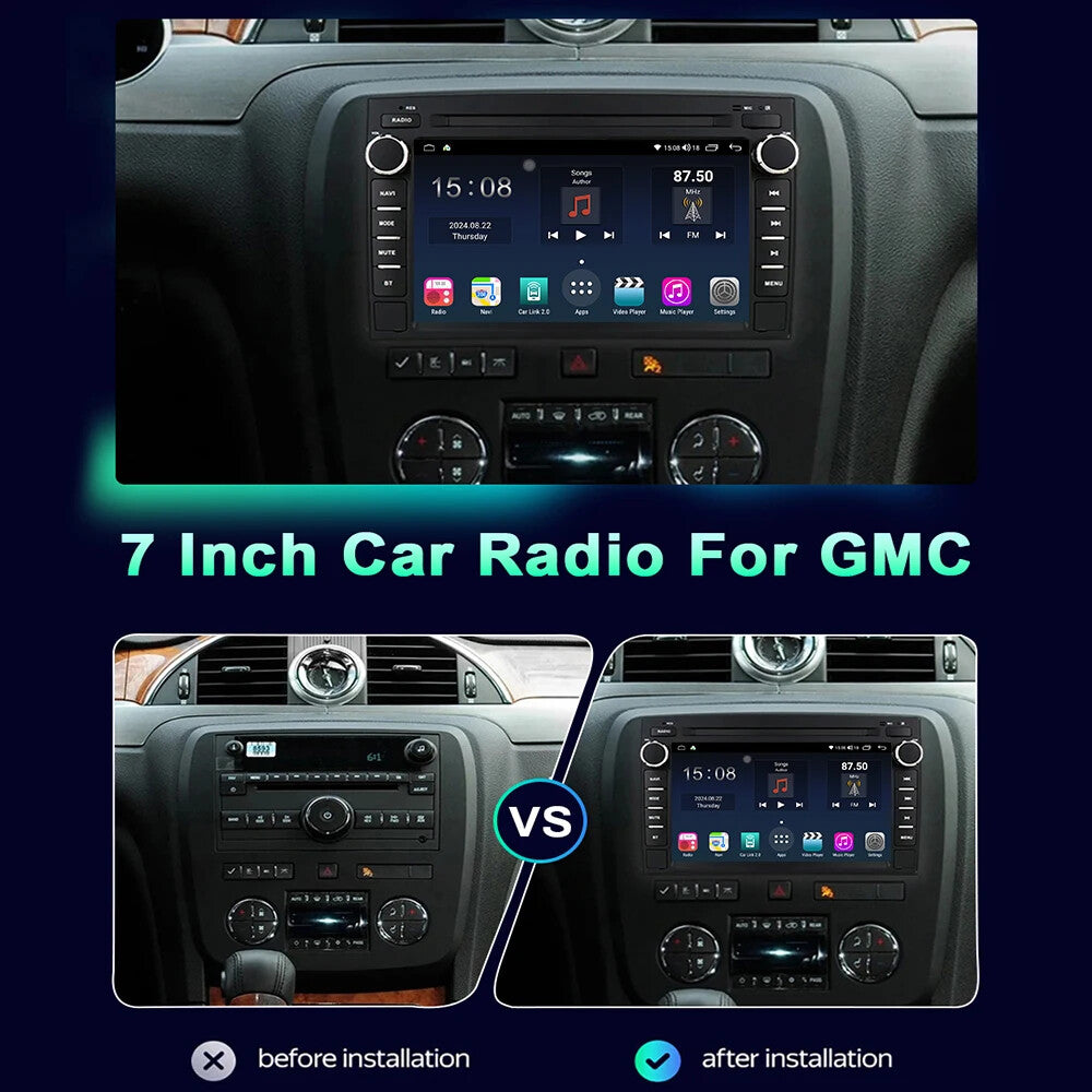 for GMC for Chevrolet Chevy 7 inch Android Carplay Car Radio GPS Multimedia Player