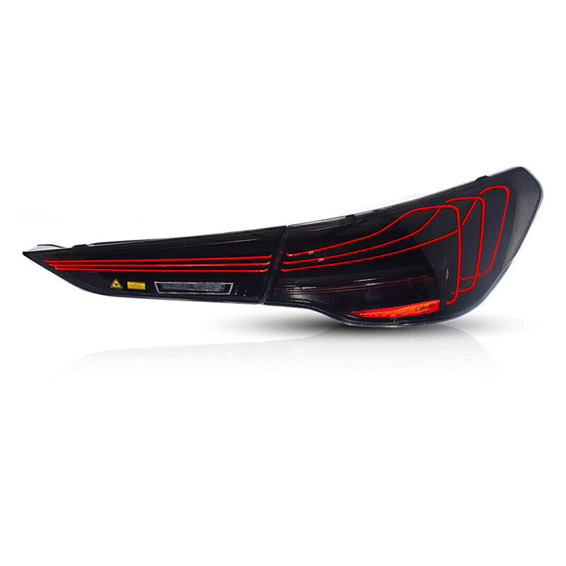 Smoked LED CSL taillight kit for 2020-24 for BMW 4 Series G22 G23 G26 with sequential order.