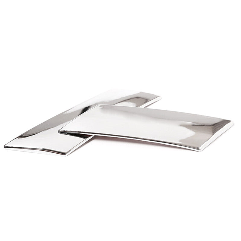 Two-piece silver chrome taillight trim for S-Class W222 14-19- n