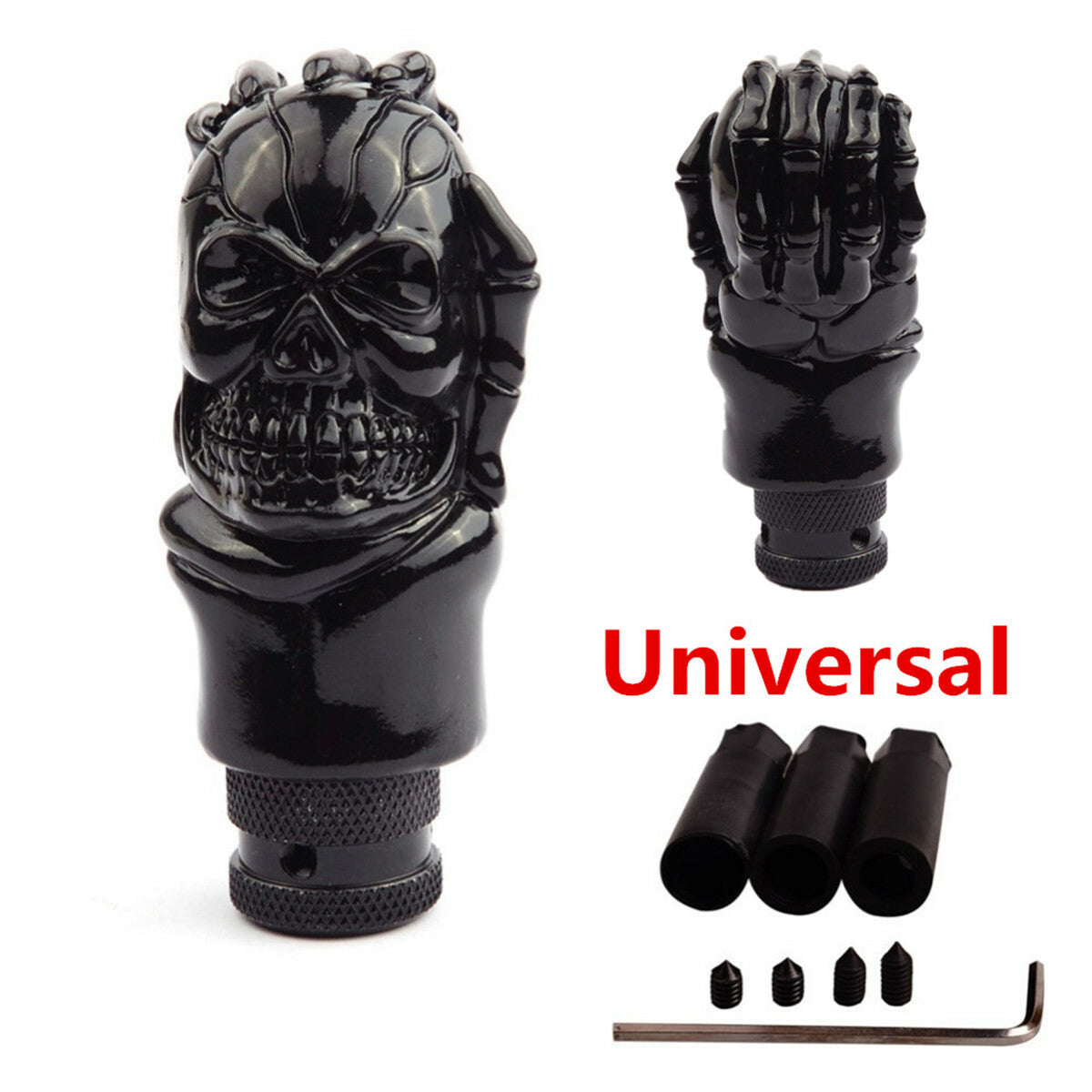Manual Car Skull Head Shift Knob Gear Stick Shifter Lever Interior Accessories