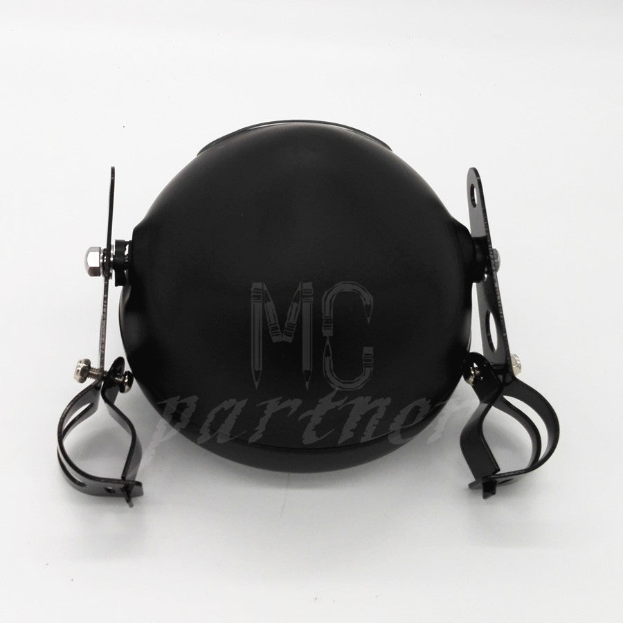 Motorcycle Black Metal Retro Headlight WIth 28-43mm Fork Tubes Headlight bracket Q