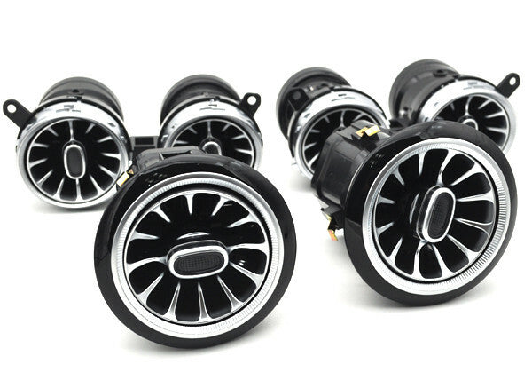 6x led Illuminated Turbo air ac vent purifier for Mercedes E class W213 16-2023 v