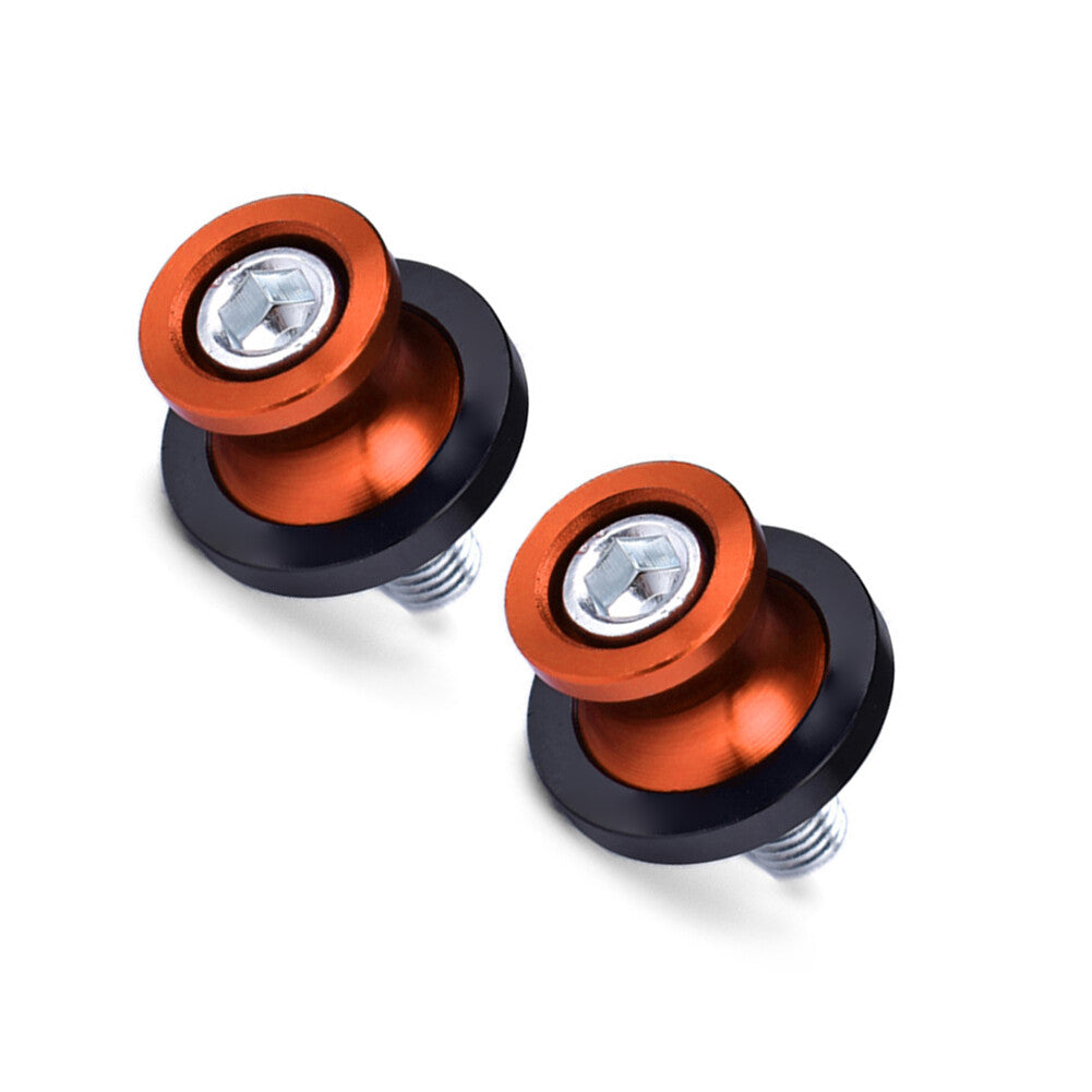 for HONDA CBR 2x Orange Motorcycle Swingarm Spools Slider Stand Screw 8MM