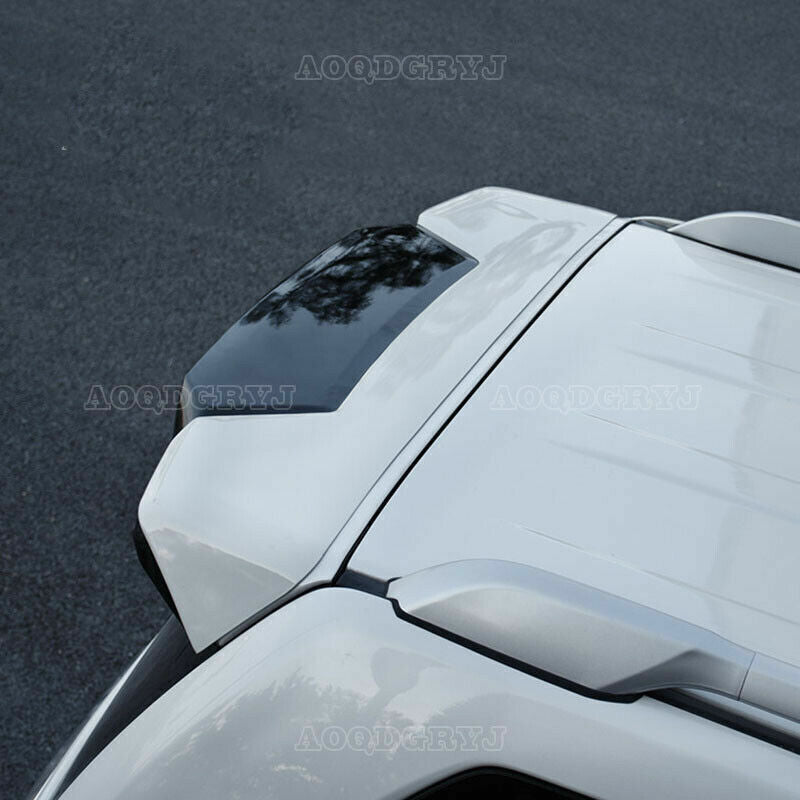 for TOYOTA Prado FJ150 2018-21 Whiteblack ABS Rear Roof Spoiler lip Wing Cover